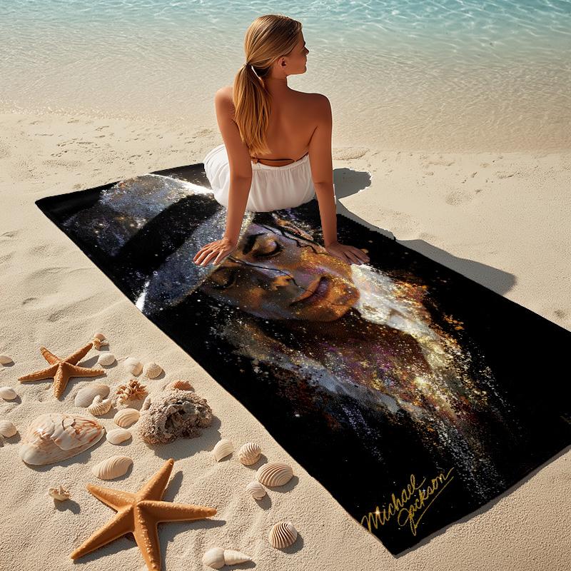 Pop Stylish Digital Printing Beach Towel Quickdrying Absorbent Blanket For Beach Pool Gym Travel