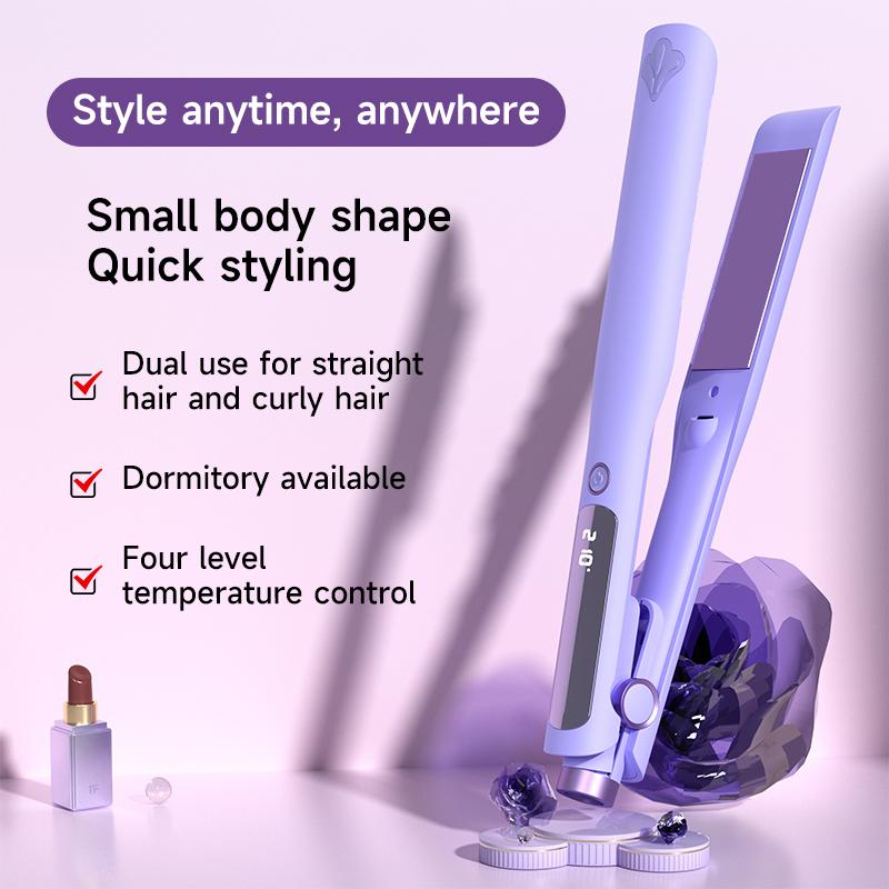 Professional Hair Straightener Curler Electric Splint Flat Iron Negative Ion Straight Curling Iron Plates Corrugation Hair Care