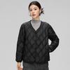 Light and Thin Rhombus Down Jacket Women's Autumn and Winter New Short Models, Light and Loose Outer Wear, Inner Tank Plaid Jacket