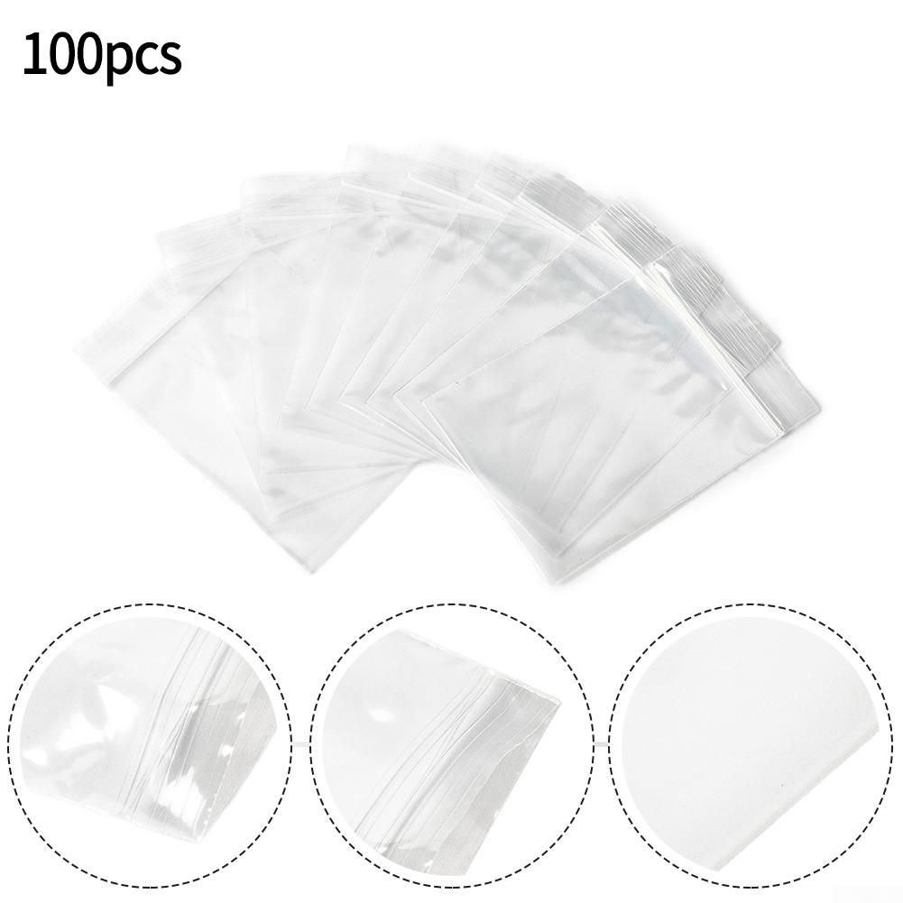 100 Plastic Bag 100pcs 3 Sizes Baggies Bags Plastic