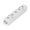 Pneumatic Manifold Air Distribution Block Connector Splitter G1/2 Input G1/4 Output 30x30mmSY30-02-5F