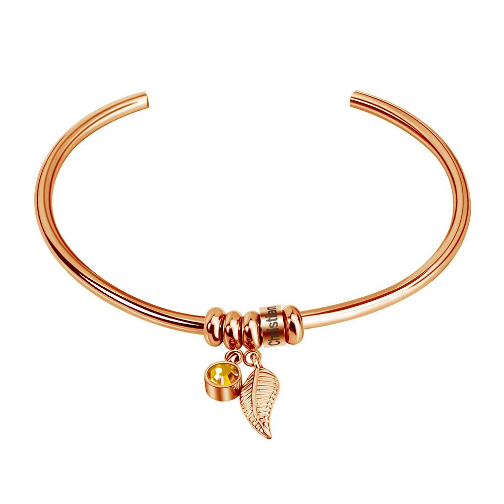 

Персонализированный браслет из 12 камней по дате рождения для женщин, индивидуальные браслеты из нержавеющей стали с гравировкой и браслеты для семьи своими руками