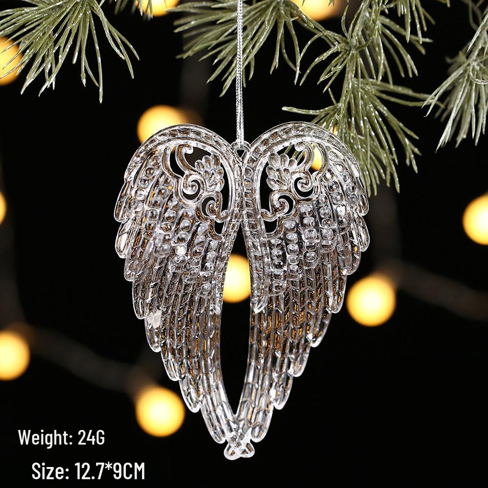 Transparent Icicle Snowflake Beaded Curtain - Acrylic Christmas Tree Ornament