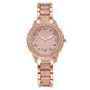 Full Diamond Roman Literary Steel Belt Watch Female Gypsy Temperament Business Quartz Watch Hip Hop Wind Full Diamond Bracelet Set