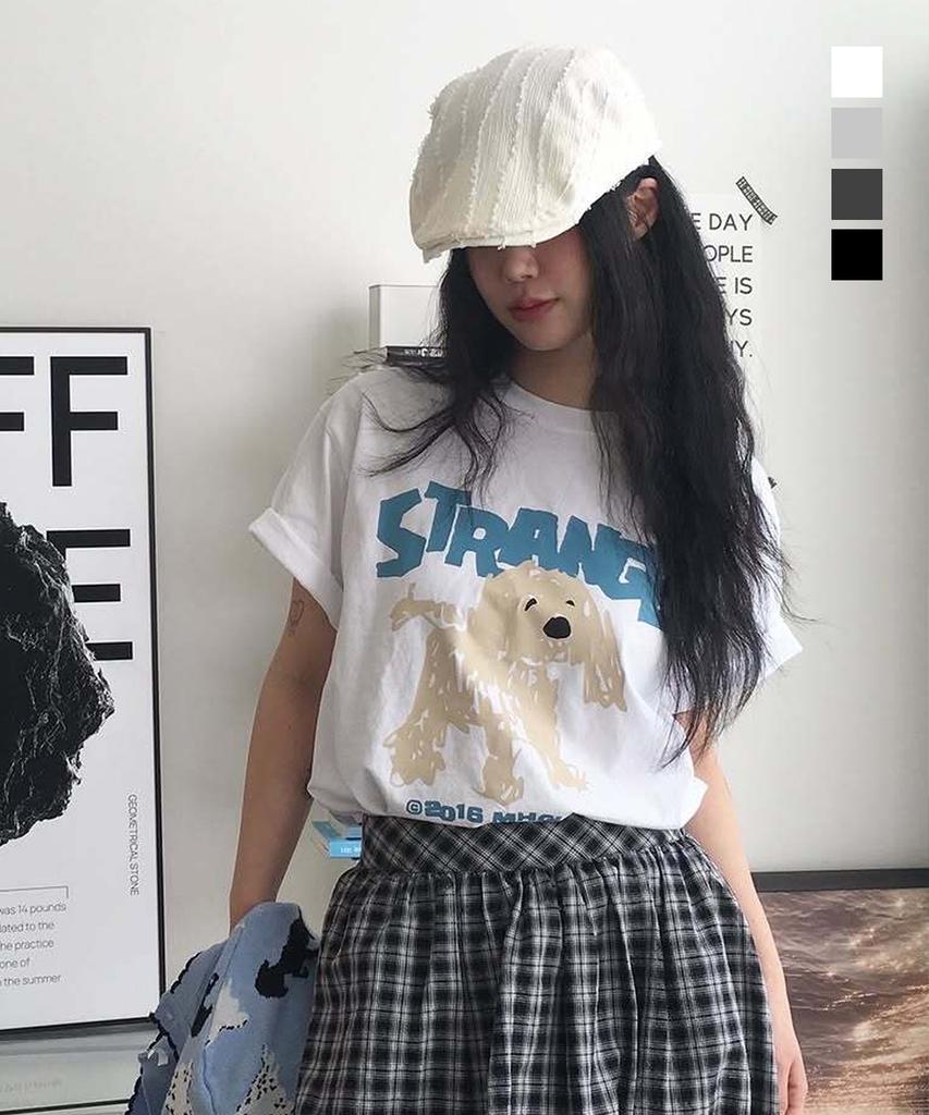 MAHAGRID Strange Puppy Tee_4Colors