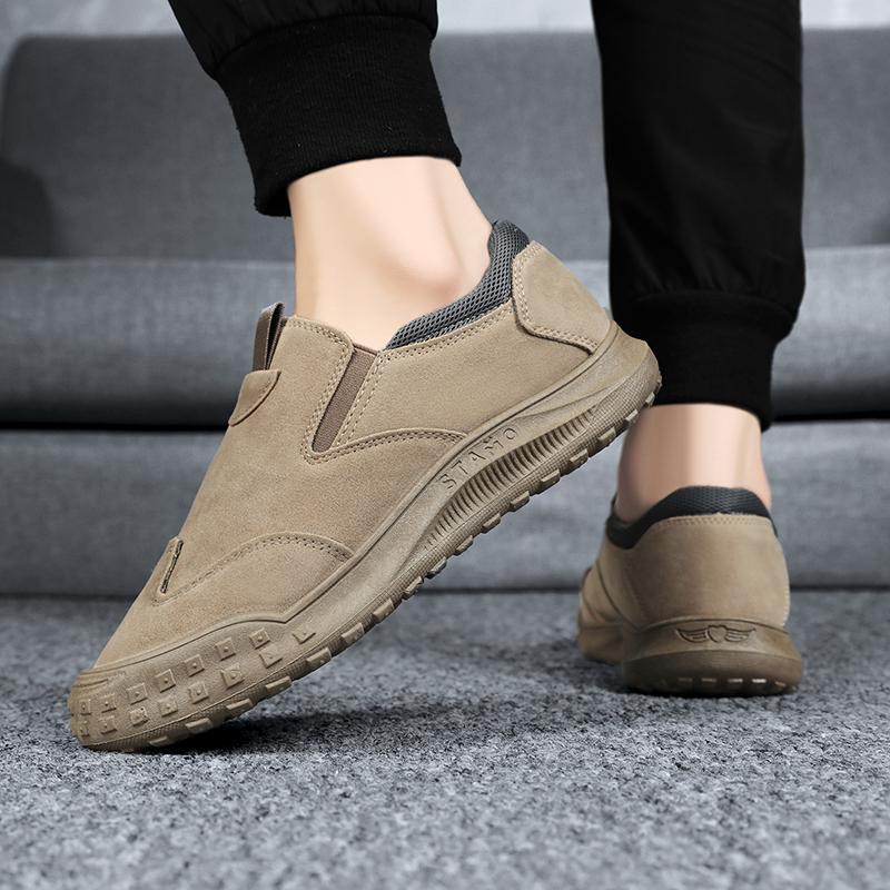 Herren Formelle Schuhe neu Ein Fuß Wanderschuhe Sportschuhe Lässige Arbeitskleidung Schuhe Bequeme Outdoor Walking Schuhe für Faule