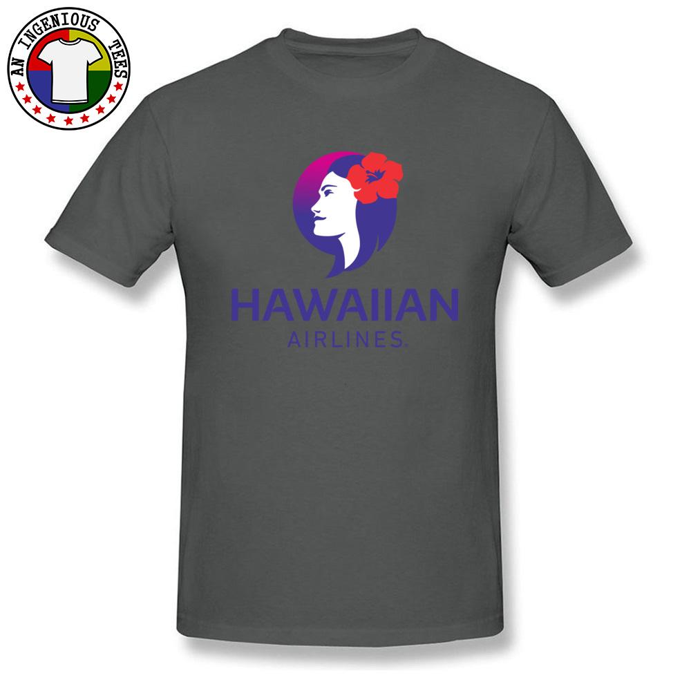Hawaiian Airlines Print Tshirts Lovers Day 100 Cotton Crew Neck Male T Shirt Funny Tshirt Prevailing Short Sleeve Top Tshirt