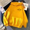 Sudadera Nueva de Pareja para Mujer Suelta con Estampado de Planeta Top con Capucha Estudiantil Combinable Sudadera de Felpa para Otoño Invierno