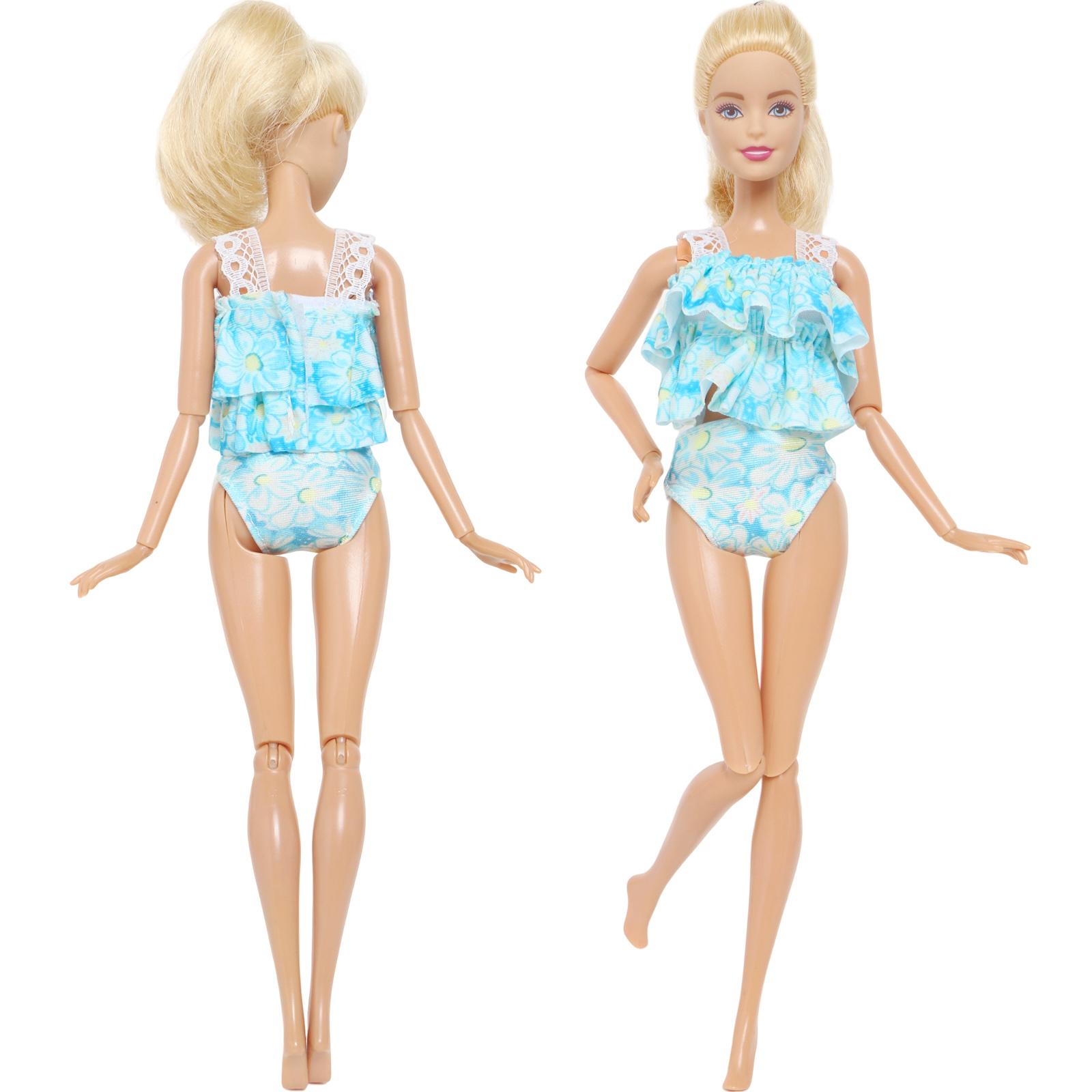 

Модная кукольная одежда Купальник Бикини Платье Летний наряд Топы Брюки Купальные костюмы Пляжные аксессуары Одежда для куклы 1/6 Игрушки для девочек