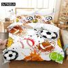 Soccer And Rugby Bedding Set For Bedroom Soft Modern Bedspreads Comefortable Kids Duvet Cover Quilt Cover And Pillowcase