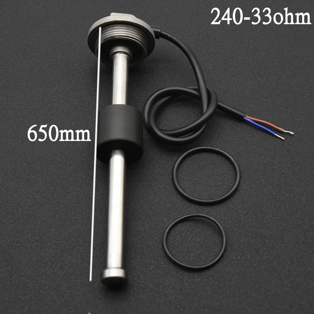 

Size A3 650MM 700MM 750MM 1500MM Fuel Level Sensor Fuel Sender Unit for 0-190ohm 240-33ohm Water Level Gauge fuel gauges 650mm 240-33ohm