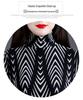 Houndstooth Long Sleeve Women's Top - Autumn/Winter Fashion Base Layer