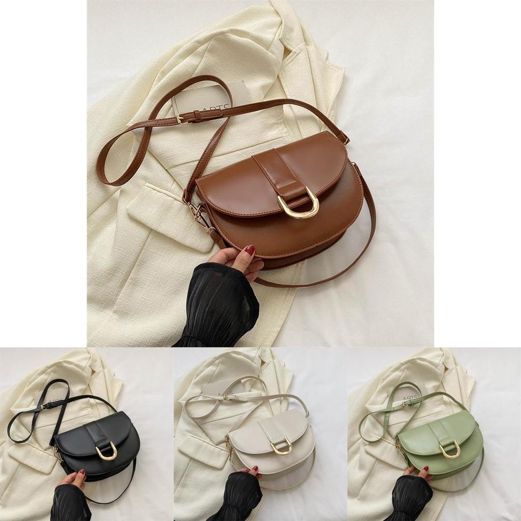 Trendy Pu Leather Saddle Bag For Women In Multiple Colors Perfect For Everyday Use