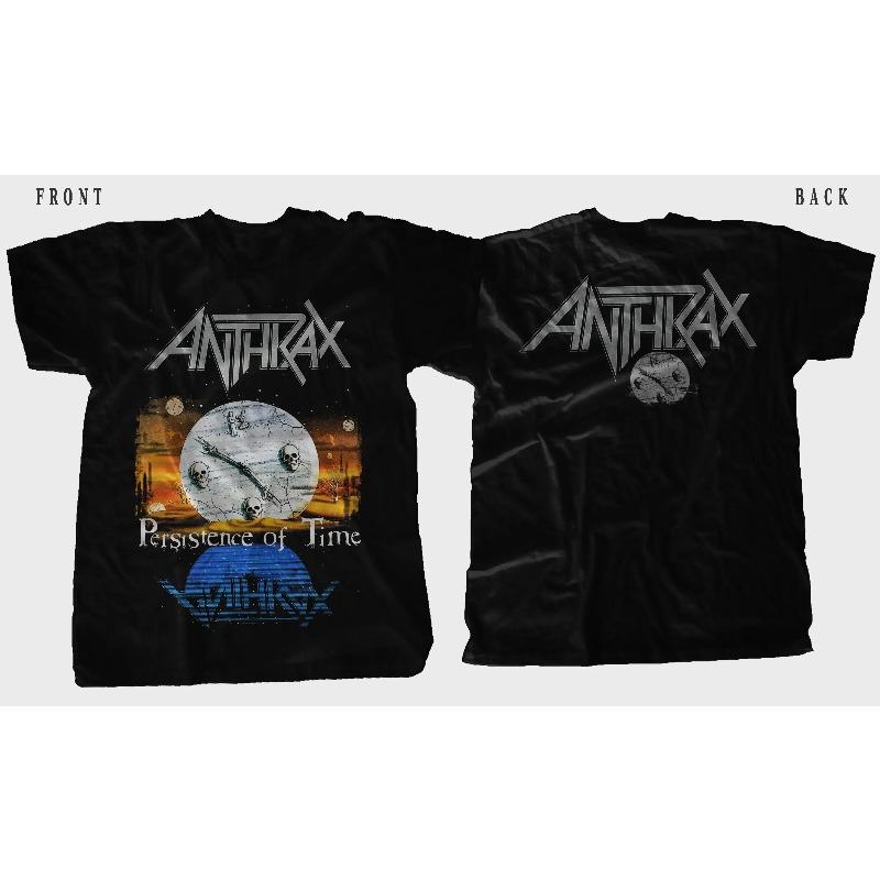 New Dtg/dtf Printed T-shirt ANTHRAX Persistence of Time S красный