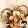 Carnation Flower Wreath Garland Silk Flower Front Door Wreath for Mother'S Day Decor Party