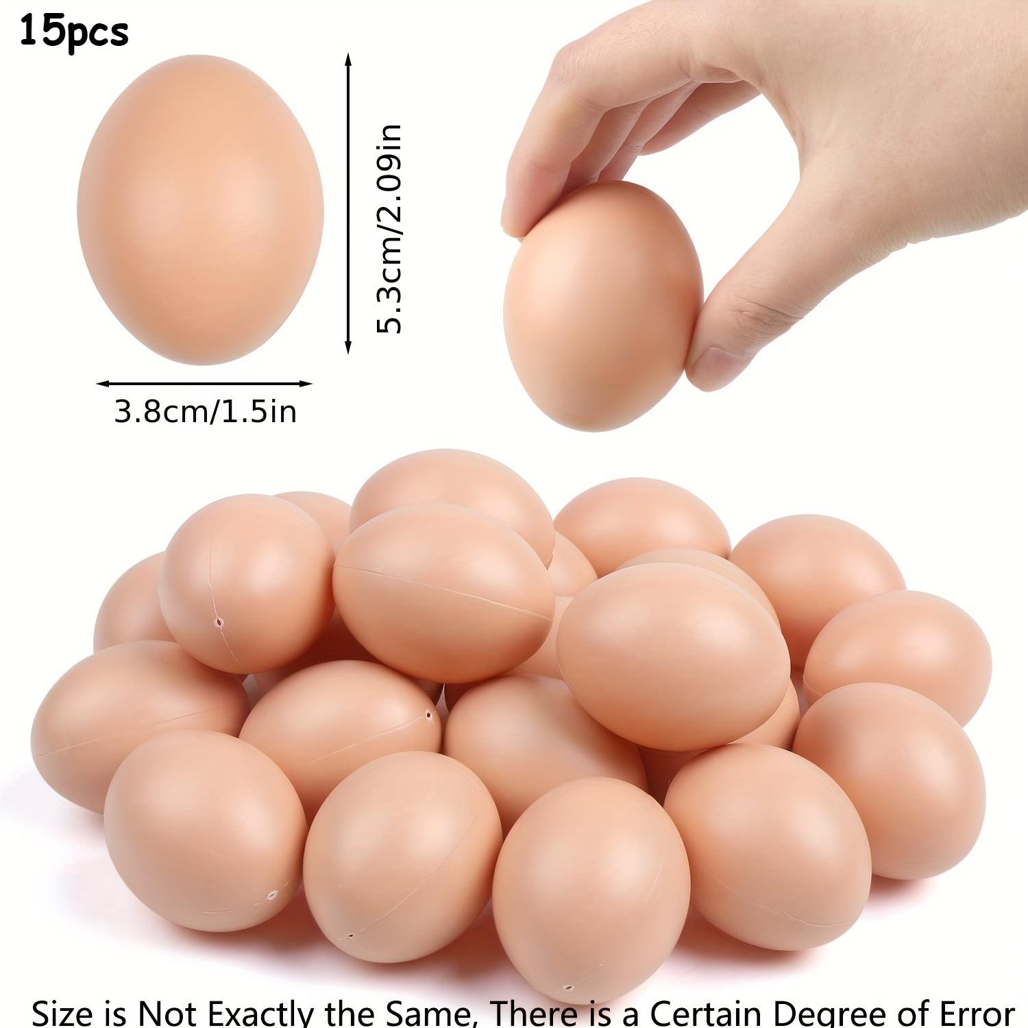 

15pcs Plastic Eggs for Crafts, Easter Decorations, Handicrafts, Office, Home Decor, Table Decoration, Easter Party Decoration