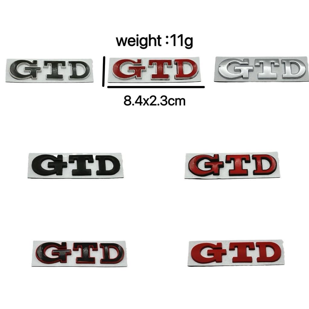 GTD Emblem for POLO Golf 5-7 Generations: Personalized Rear Trunk Tail Logo