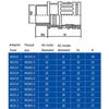 AD15.8 Plastic Corrugated Pipe Joint Black Multisize Plastic Tube Connector Nylon Joint PP Corrugated Pipe