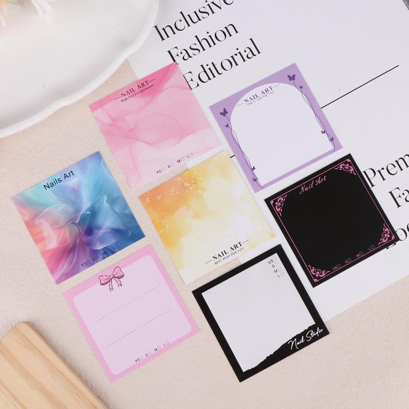 20 Sheets Press On Nail Bottom Butterfly Cardboard Photo Prop Handmade False Nail Art Tips Display Show Card Manicure Tools