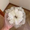 Pearl Double Layer Mesh Bun Hair Tie - Retro French High-End Style Hair Accessory