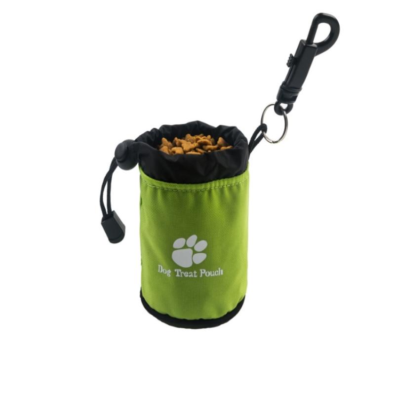 Portable Pet Training Waist Bag Drawstring Leak-Proof Dog Treat Bag Hands-Free Multi-Functional Puppy Snack Reward Bag