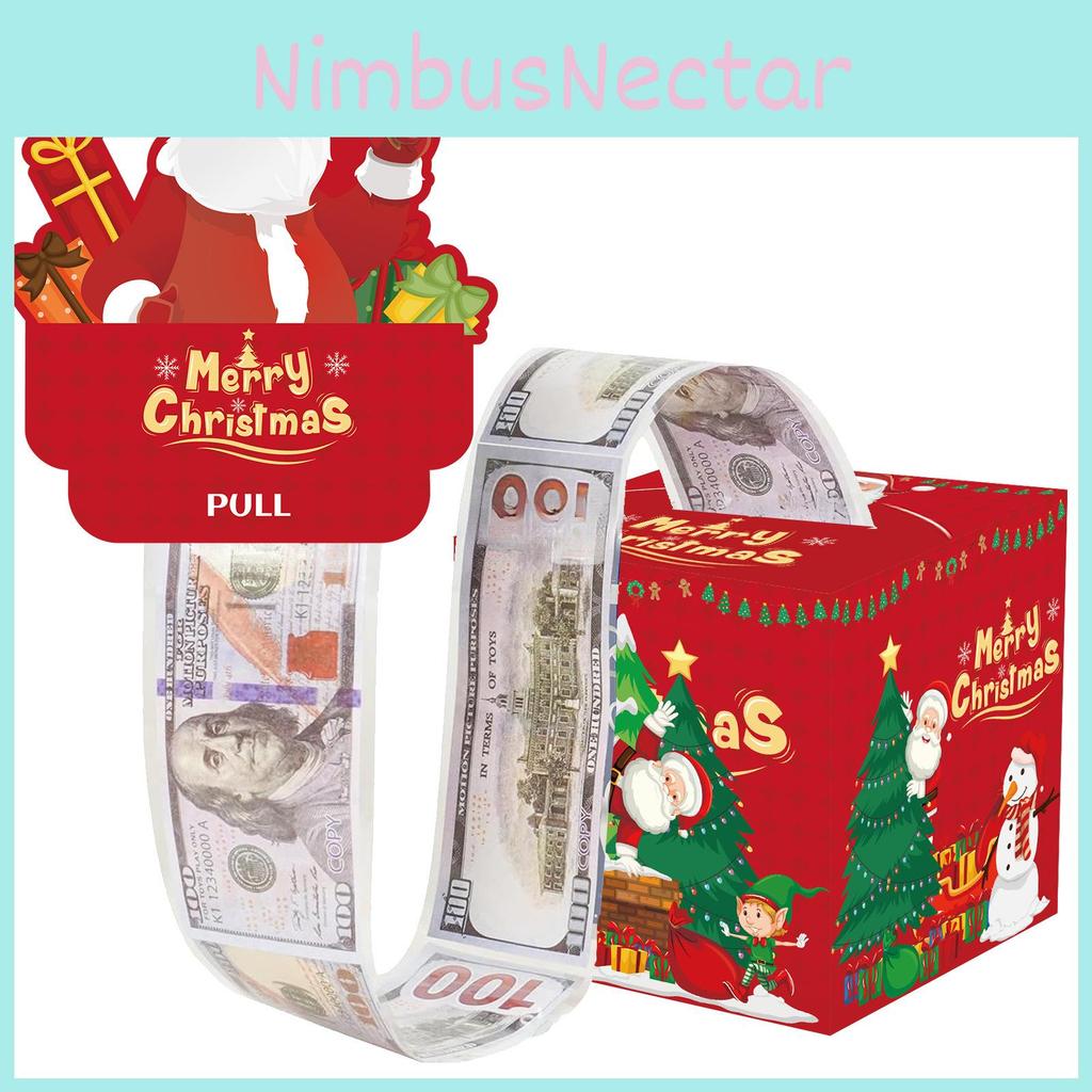 Santa Inspired Christmas Gift Box Holiday Celebration Party Supplies Decoration