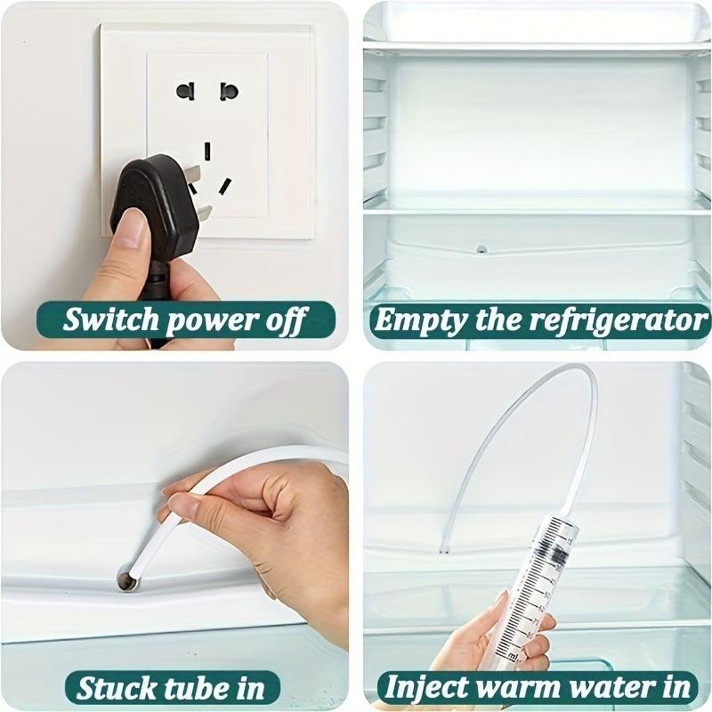 5pcs/1set, Refrigerator Through-Hole Brush | Dredging Cleaning Tool, Obstacle Remover, Household Cleaning Outlet Cleaner