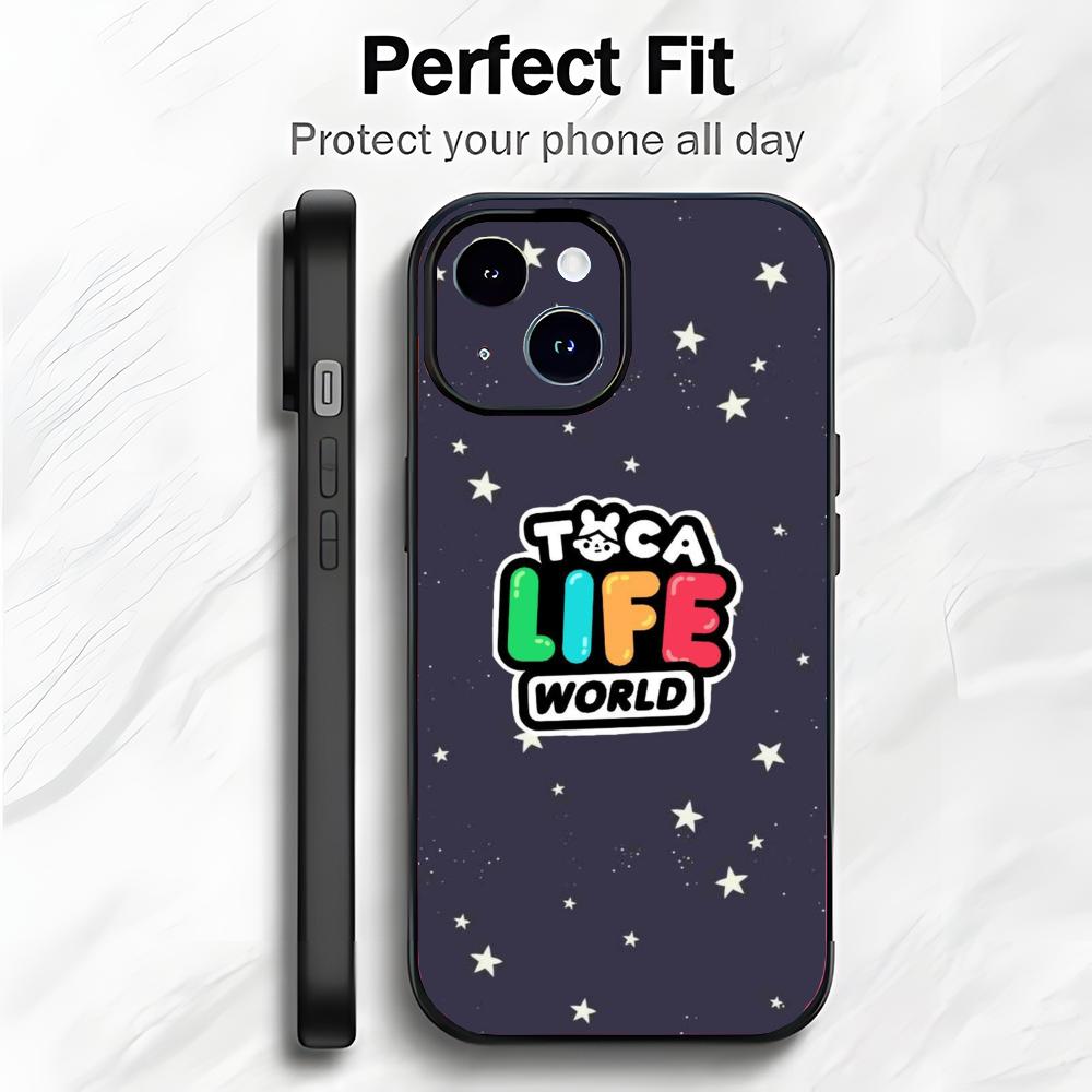 Fun Kids Game T-Toca Life World Phone Case Phone Case Soft Packaging Lightweight For iPhone17 16 15 14 13ProMax