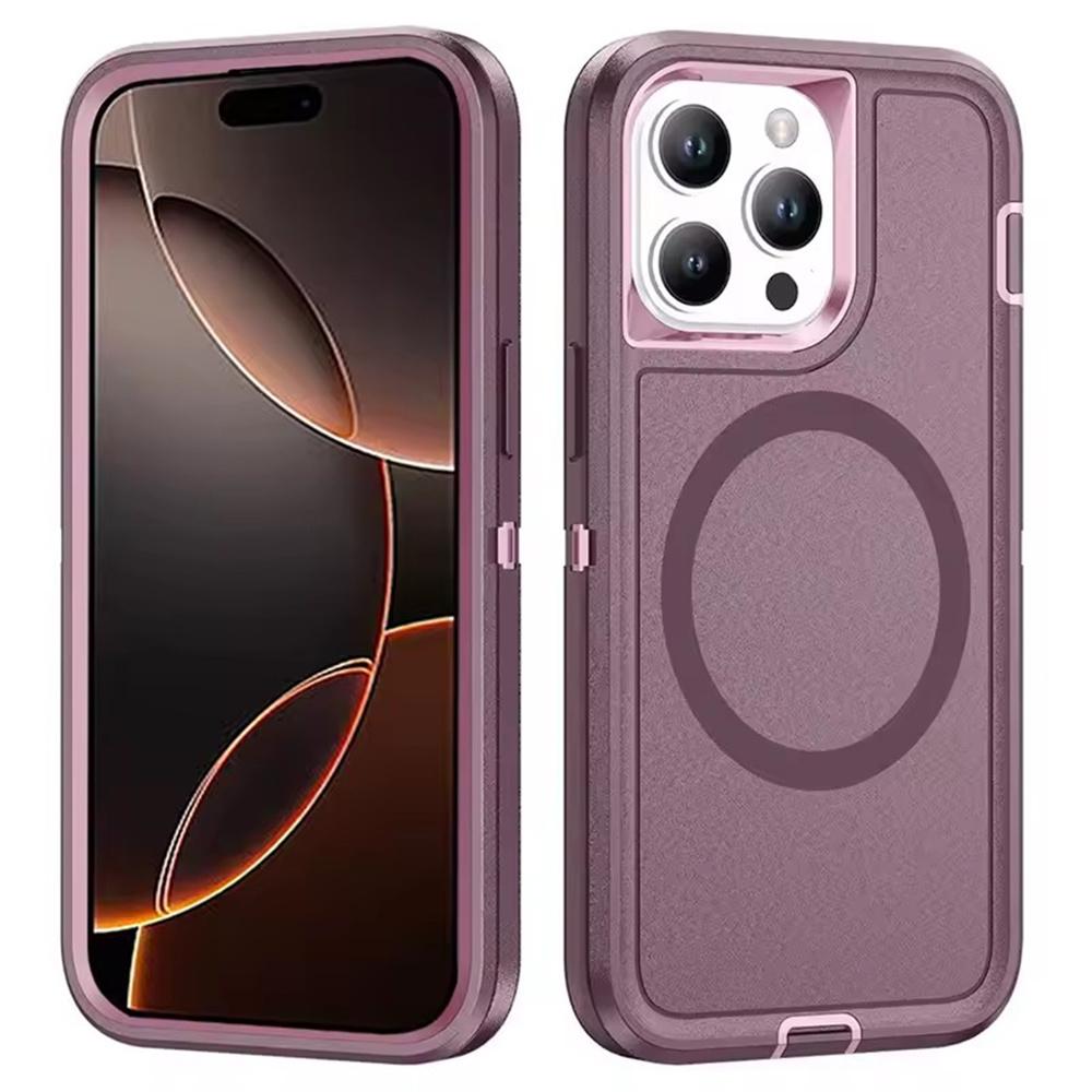 For Magsafe Armor Shockproof Defender Phone Cases For iPhone 16 14 13 15 Pro Max Plus Case Heavy Duty Full Body Protector Cover