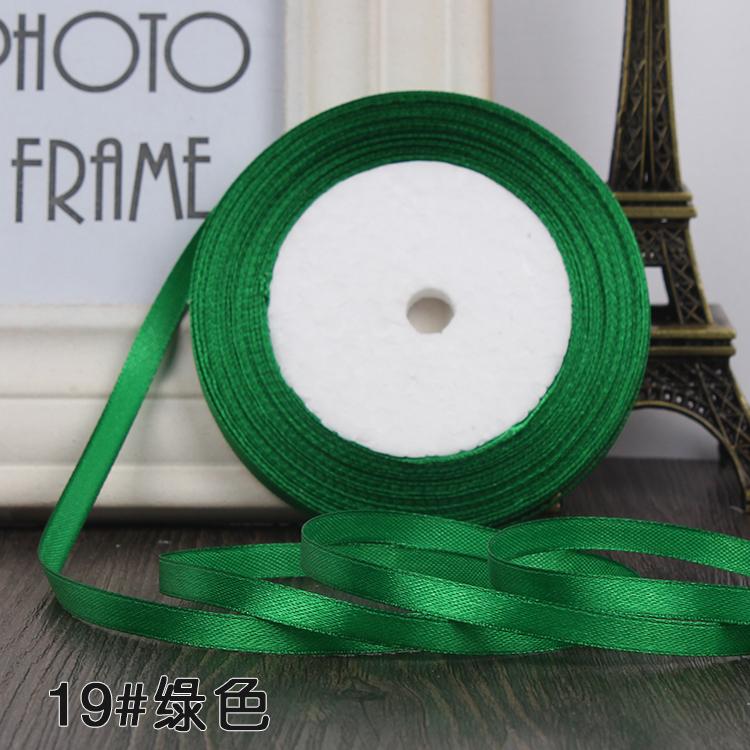 22 Meters (25 Yards) Silk Satin Ribbon 1/4" (6mm) Party Home Wedding Decoration Gift Wrapping Christmas New Year DIY Material