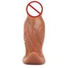 Realistic Wearable Silicone Dildo with Foreskin, Soft Veins, and Large Size for Men and Women