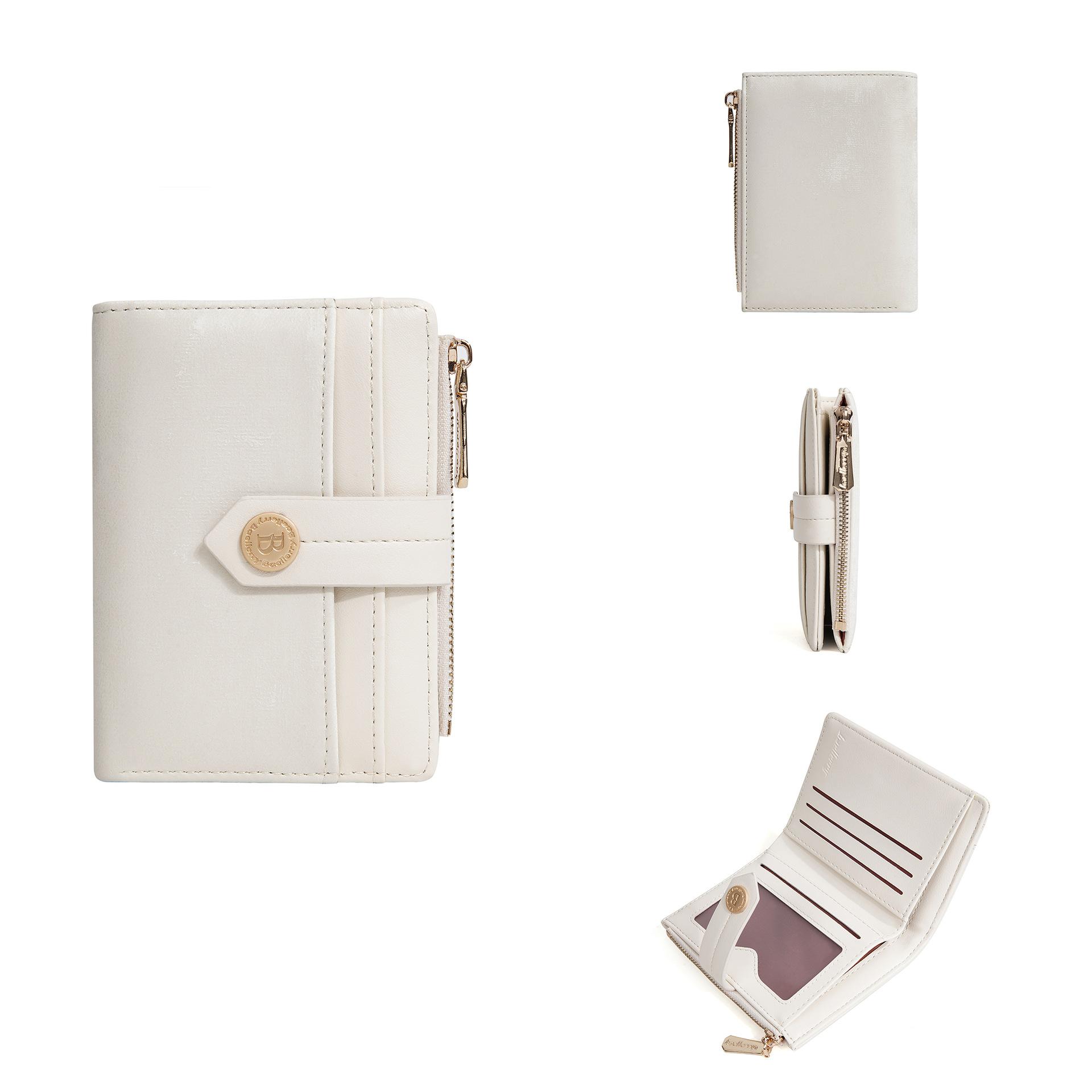 Новый женский короткий кошелек модный многокарточный на молнии кошелек для мелочи ins контрастного цвета карточница 1600₽