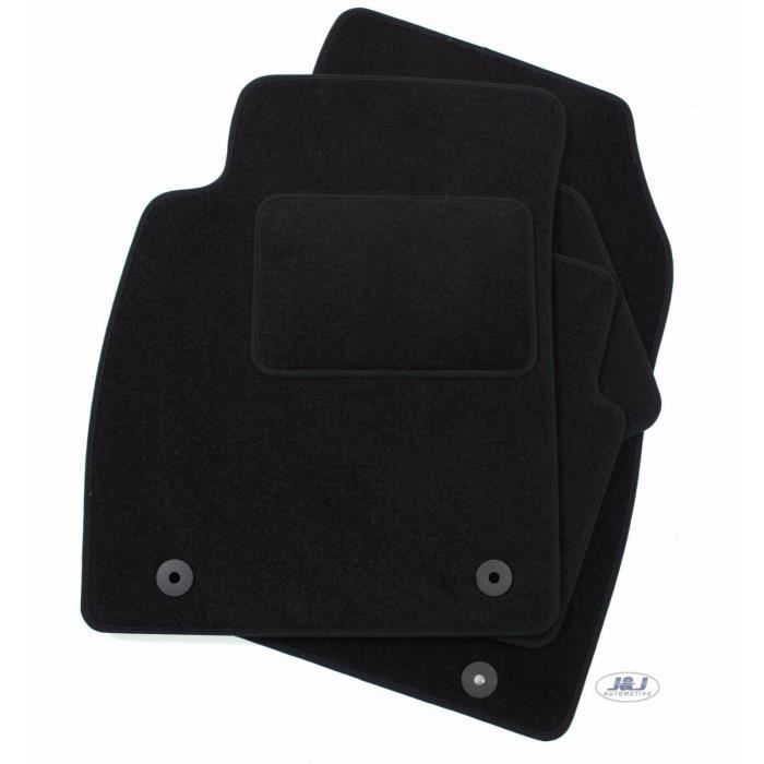 Tapis de Sol Noir Velours - J&amp;J AUTOMOTIVE - Opel Insignia A - Sur Mesure - Antidérapant - Imperméable
