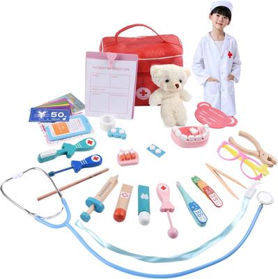 Play Doctor Doctor Set Wooden Toy Play House Pretend Dentist Play Dentist Mini Doctor Wooden Toy Doctor Girls Boys Toys Birthday Christmas Present