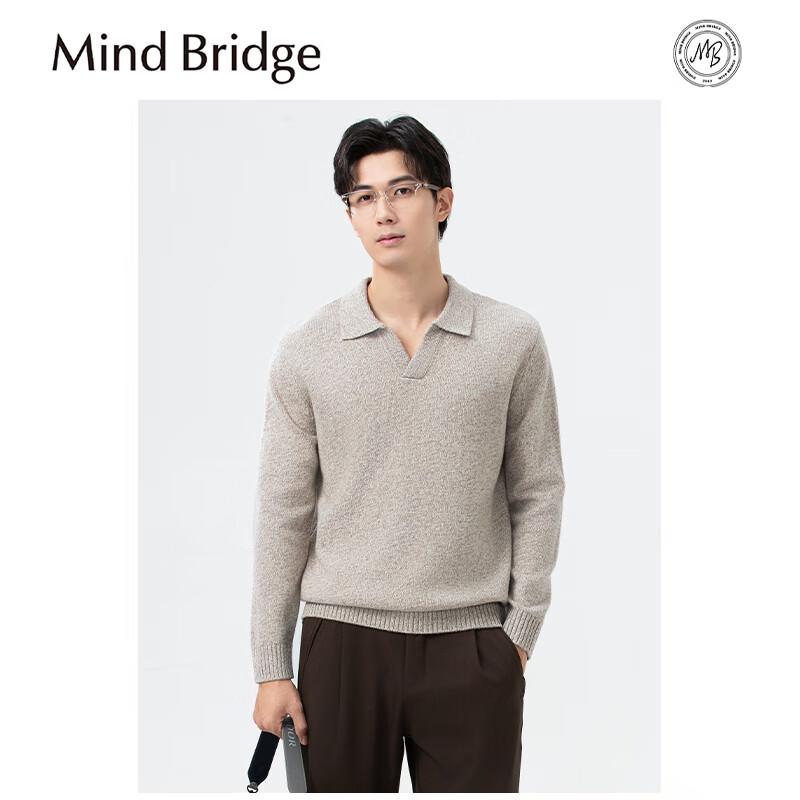 

Mind Bridge Men s Merino Wool Crew Neck Sweater 2XL