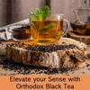 TEA SENSE Orthodox Black Tea | 100 G Loose Leaf | Smooth High-Energy Refreshing Brew | Premium Black Tea from Darjeeling | Makes 50 Cups+
