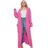 Women's Fashion Cable Knit Pocket Long Sweater – Available In 17 Colors for Autumn/Winter