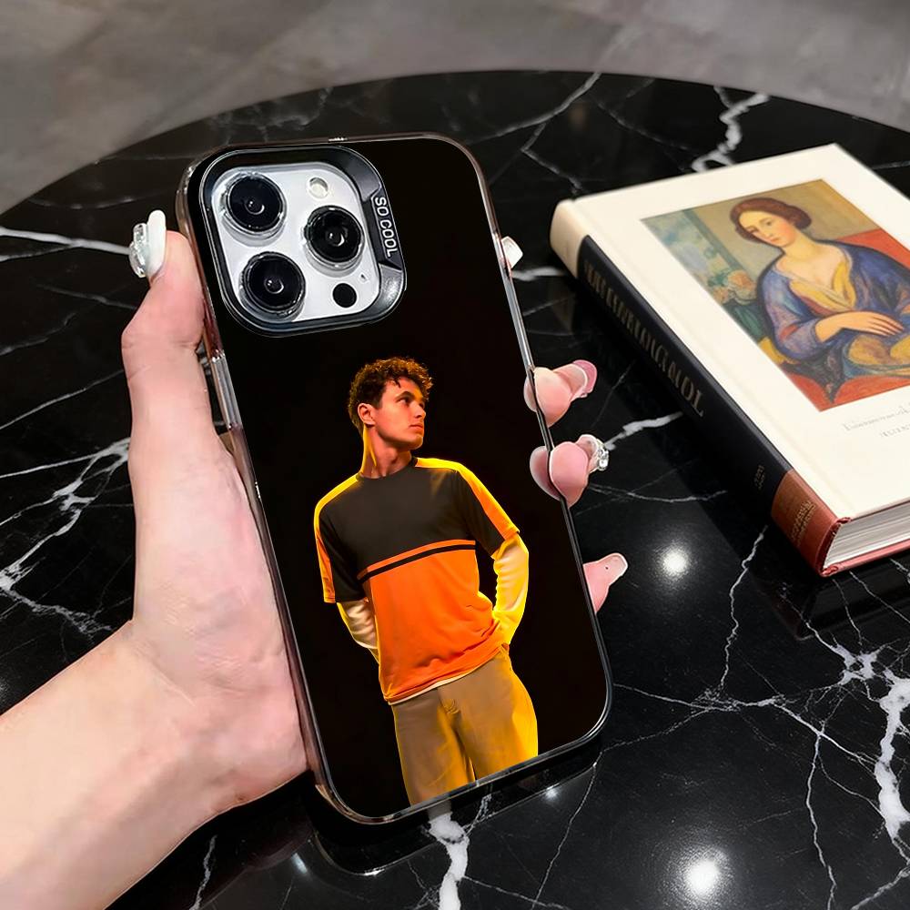 

Fashion Lando Norris Phone Case For iPhone 17,16,15,14,13,12,11 Plus,Pro Max,XS,Colorful Silver Phone case Funda Cover iPhone15plus