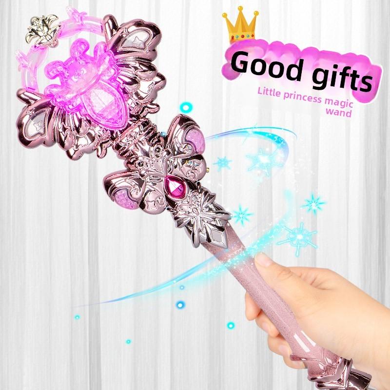 Kristall-Schmetterlingsfee Zauberstab Mit Licht Und Ton Für Mädchen Kinder Geschenk