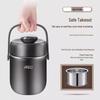 ASD 304 Stainless Steel Double-Layer Divided Lunch Box