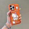 Hello Kitty is suitable for Apple 17 mobile phone case iphone16pro15/14 anti-drop 1312 leather pattern large hole painting