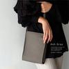 Gratante Echte Rindsleder Quadratische Mini-Schultertasche für Damen, abb-g0019 (Aschgrau)