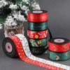 10 Yards/Roll Christmas Series Ribbon Christmas Printed Fabric Craft Ribbon  For Gift Wrapping