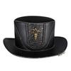 Steampunk Knight Costume Hat Halloween Party Cosplay Vintage Wide Brim Fedora Unisex Adult Accessory