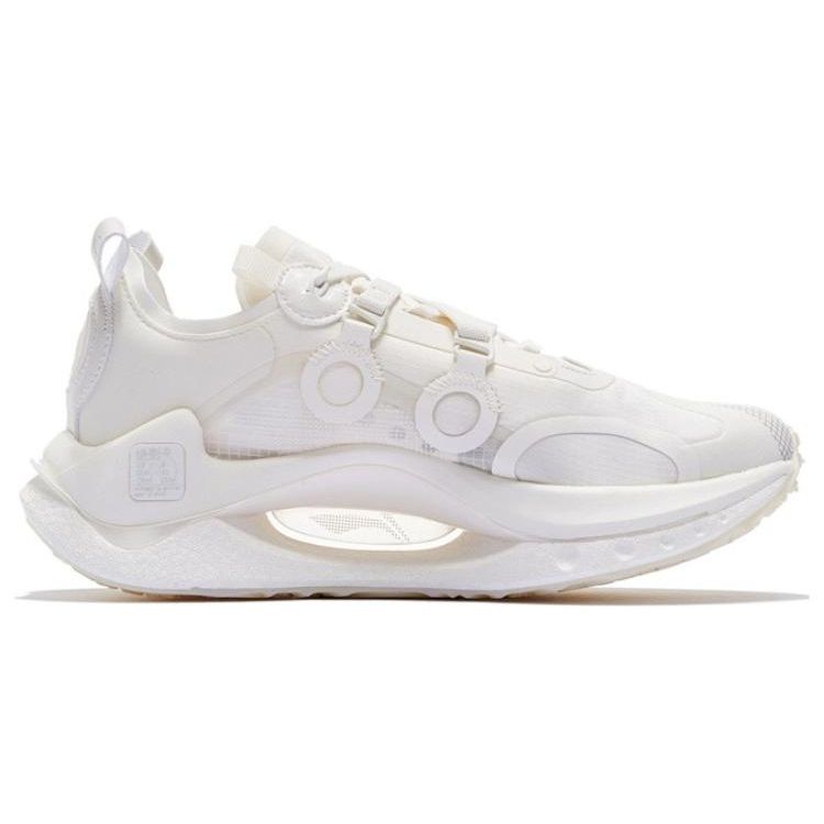 Li Ning Fabric Synthetic Leather Versatile Comfortable Shock Absorbing Non-Slip Wear-Resistant Lightweight Rebound Low-Top Running Shoes AZGS084-1