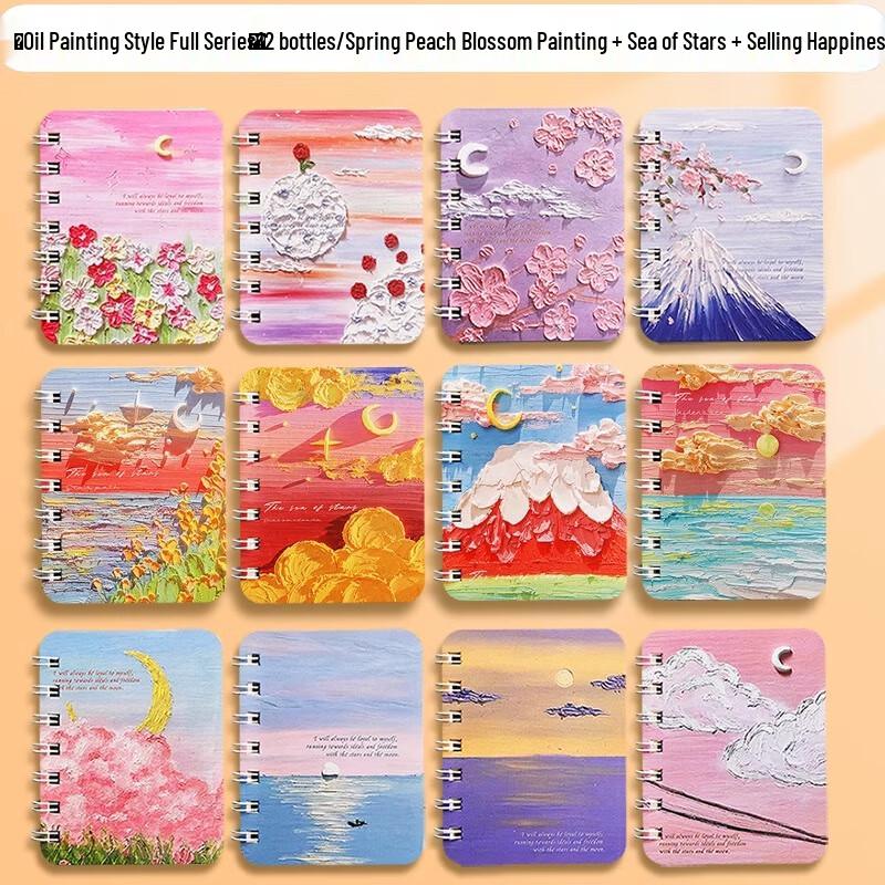 Cute Cartoon Mini A7 Spiral Notebook Set