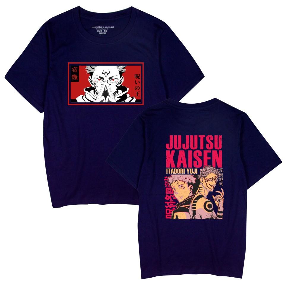 Jujutsu Kaisen Anime Women Men's T-shirts Graphic Shirt Cartoon Printed O-Neck Oversized Short Sleeves Fashion Mens Clothing Streetwear