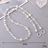 Yi Lian Handmade ABS Pearl Beaded Crossbody Bag & Phone Lanyard Strap