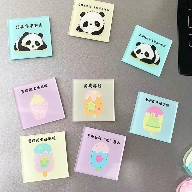 3pcs Flower Refrigerator Sticker Acrylic Mushroom Magnet Special-shaped Fixed Magnetic Stickers Creative Stickers