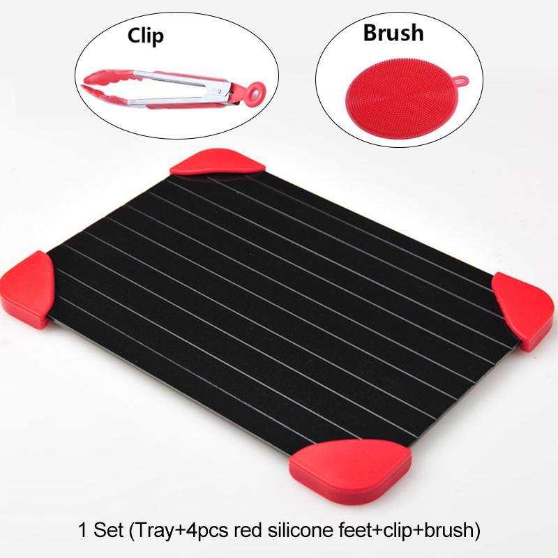 Fast Defrosting Tray Planche Decongelation Thaw Frozen Food Meat Fruit Quick Defrosting Plate Board Defrost Tray Kitchen Gadgets